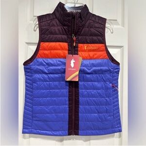 Cotopaxi Women’s 1X Plus Capa Insulated Vest Blue NWT Puff Puffer Wine Amethyst